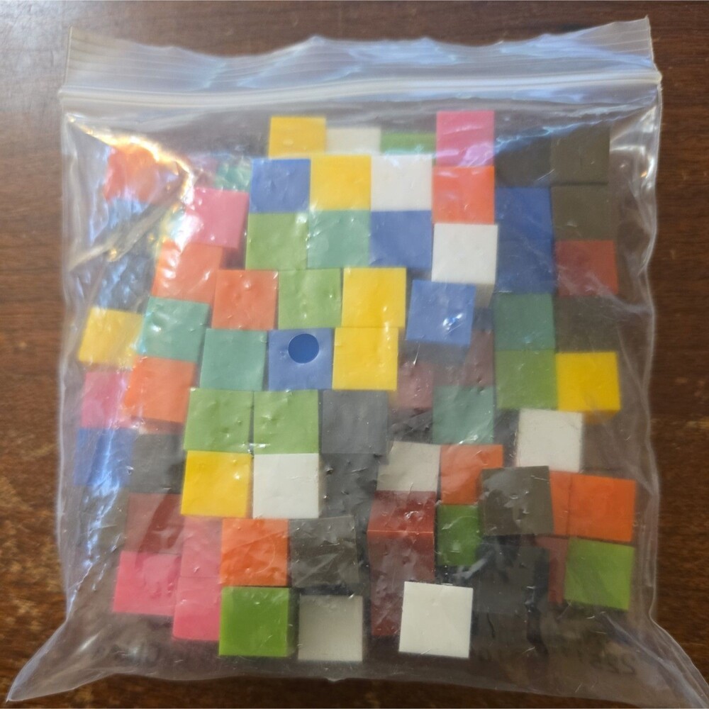 100 pc ETA Cuisenaire Centimeter Cubes Non-Interlocking Algebra Math Homeschool